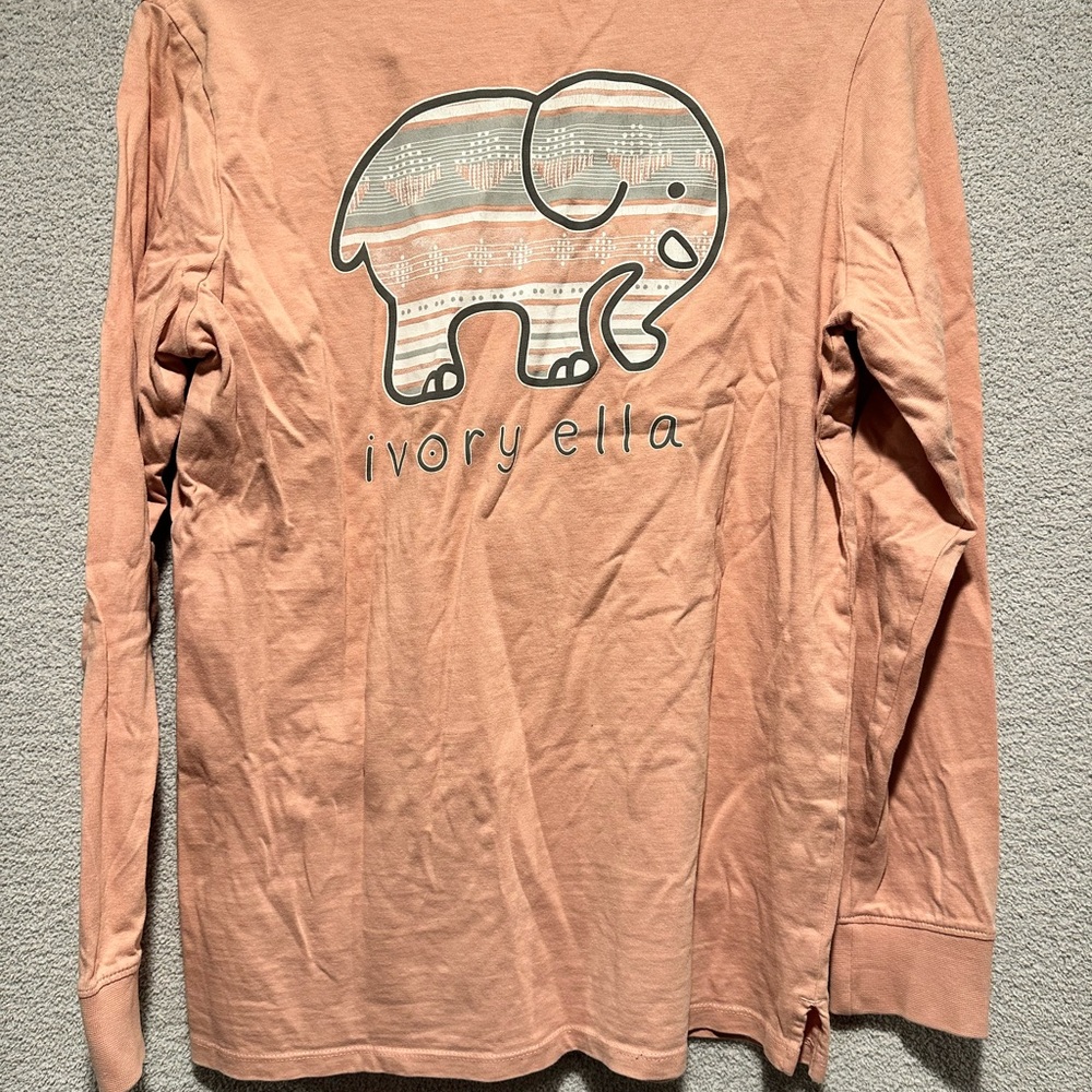 Ivory Ella Womens Long Sleeve Shirt - Dusty Pink